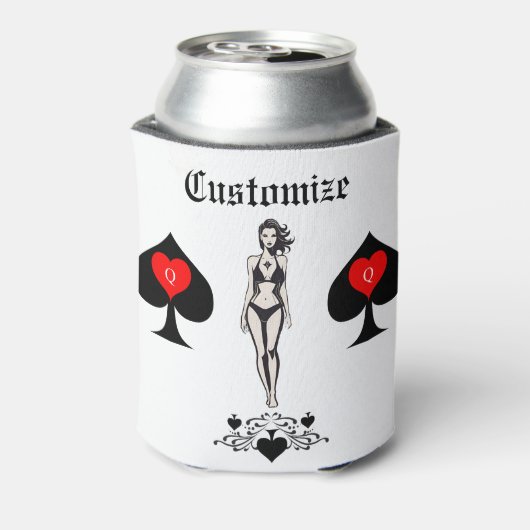 Schoppenkoningin Tarot Kaart Thunder_Cove Blikjeskoeler (Blikje Achterkant)