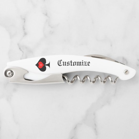 Schoppenkoningin Tarot Kaart Thunder_Cove Kurkentrekker (Voorkant)