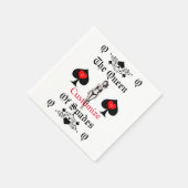 Schoppenkoningin Tarot Kaart Thunder_Cove Servet (Hoek)