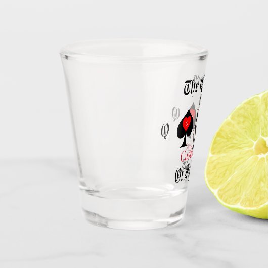 Schoppenkoningin Tarot Kaart Thunder_Cove Shot Glas (Links)