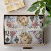 Schoppenkoningin Wonderland Decoupage Tissuepapier (Geschenk)