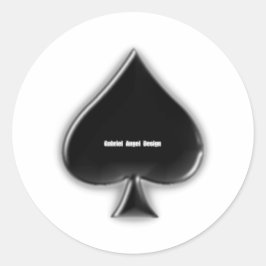 schoppenpak ronde sticker