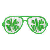 Schoppenpartij van de groene St Patricks Day Aviator Zonnebril (Voorkant)