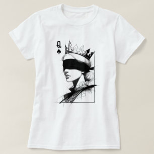 Schoppenvrouw (Stijl 1) Fijne Kunst Tekening T-shirt