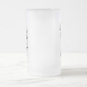 Schoppenvrouw (Stijl 1) Fijne Kunsttekening Matglas Bierpul (Center)