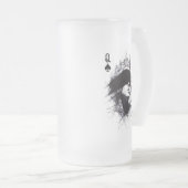 Schoppenvrouw (Stijl 3) Fijne Kunst Tekening Matglas Bierpul (Voorkant rechts)