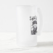 Schoppenvrouw (Stijl 7) Fijne Kunsttekening Matglas Bierpul (Voorkant rechts)