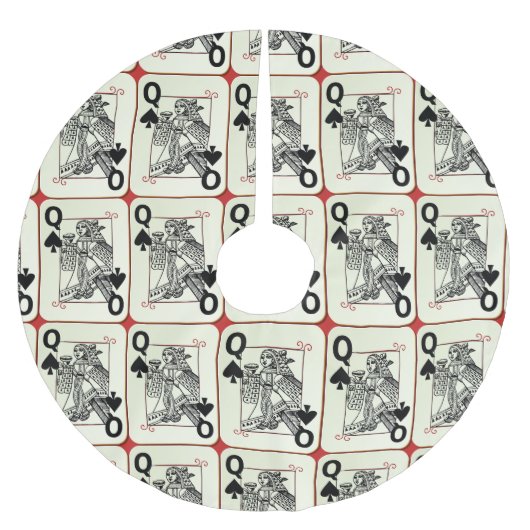 Schoppenvrouw symbool Thunder_Cove Kerstboom Rok (Voorkant)
