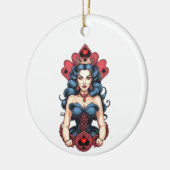 Schoppenvrouw Thunder_Cove Keramisch Ornament (Links)