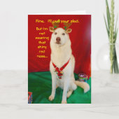 Schor rendier feestdagen kaart (Voorkant)