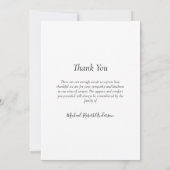 Schoraalsympathie voor de foto van de Sunset Ocean Bedankkaart (Achterkant)