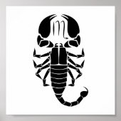 schorpio scorpion astrologie zodiahoroscoop poster (Voorkant)