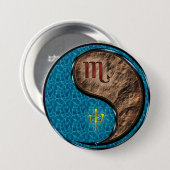 Schorpioen & Aard Aap Ronde Button 7,6 Cm (Voorkant /achterkant)