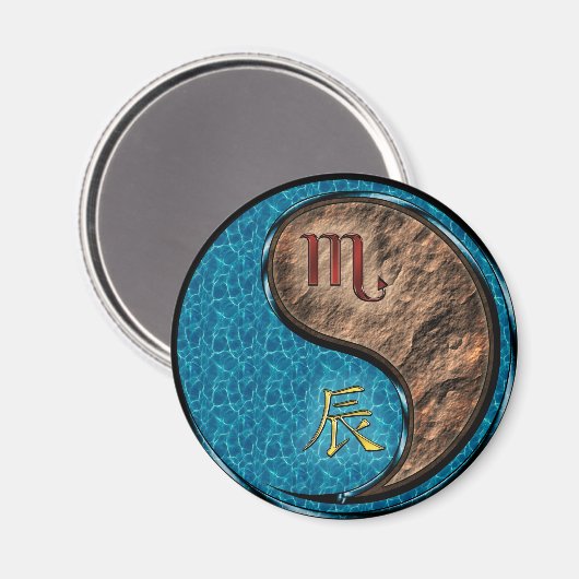 Schorpioen & Aard Draak Magneet (Voorkant / Achterkant)