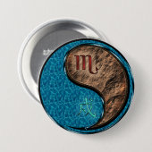 Schorpioen & Aard Hond Ronde Button 7,6 Cm (Voorkant /achterkant)