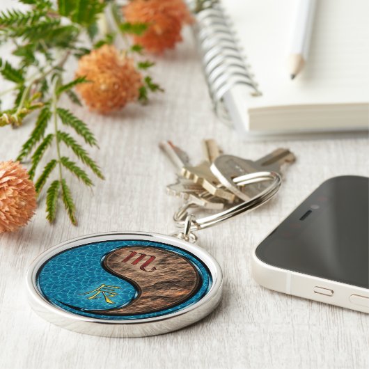 Schorpioen & Aarde Draak Sleutelhanger (Zijkant)