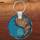 Schorpioen & Aarde Draak Sleutelhanger (Voorkant)