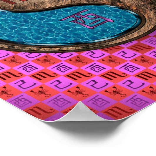 Schorpioen & Aarde Haan Poster (Hoek)