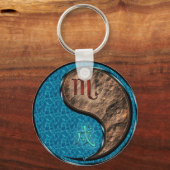 Schorpioen & Aarde Hond Sleutelhanger (Voorkant)