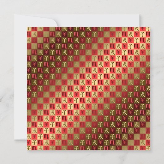 Schorpioen & Aarde Rat Kaart (Achterkant)