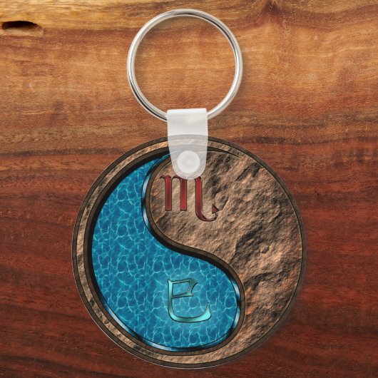 Schorpioen & Aarde Slang Sleutelhanger (Voorkant)