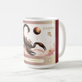 Schorpioen Anemoon Art Nouveau Mok (Voorkant rechts)