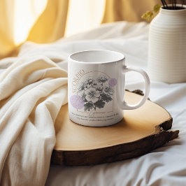 Schorpioen Astrologie Bloemige Geranium Sterrenbee Koffiemok