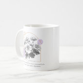 Schorpioen Astrologie Bloemige Geranium Sterrenbee Koffiemok (Voorkant links)