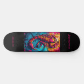 Schorpioen Astrologie Grafitti gepersonaliseerd Persoonlijk Skateboard (Horizontaal)