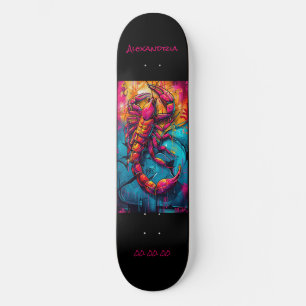 Schorpioen Astrologie Grafitti gepersonaliseerd Persoonlijk Skateboard