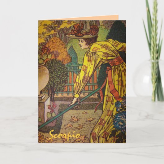 "Schorpioen" Astrologie Sterrenbeeld Kaart (Voorkant)