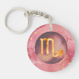 Schorpioen Astrologie Zodiac Sleutelhanger – Diept