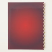 Schorpioen Aura Gradient Zodiac, rode Aura Gradien Planner (Achterkant)