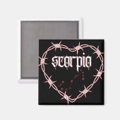 Schorpioen Constellation Gothic esthetische prikke Magneet (Voorkant / Achterkant)