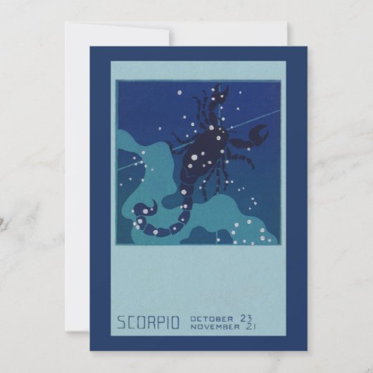 Schorpioen Constellation,  Zodiac Astrologie (Voorkant)