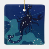 Schorpioen Constellation,  Zodiac Astrologie Keramisch Ornament (Achterkant)