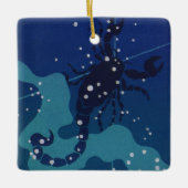 Schorpioen Constellation,  Zodiac Astrologie Keramisch Ornament (Voorkant)