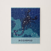 Schorpioen Constellation,  Zodiac Astrologie Legpuzzel (Verticaal)