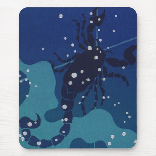 Schorpioen Constellation,  Zodiac Astrologie Muismat (Voorkant)
