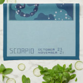 Schorpioen Constellation, Zodiac Astrologie Theedoek (Gevouwen)