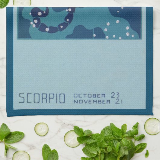 Schorpioen Constellation,  Zodiac Astrologie Theedoek (Gevouwen)