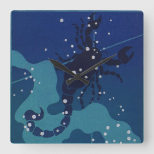 Schorpioen Constellation,  Zodiac Astrologie Vierkante Klok