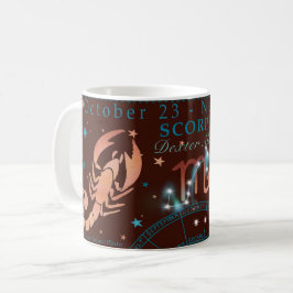 Schorpioen Dark Zodiac gepersonaliseerd Koffiemok