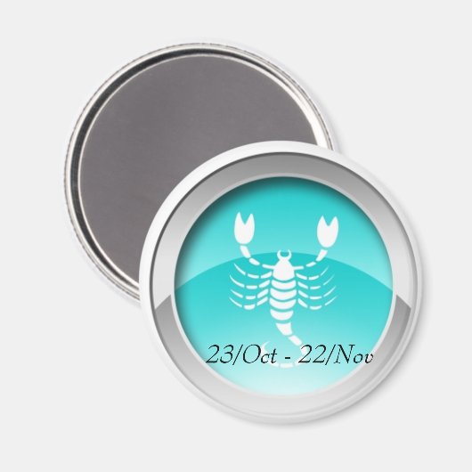 Schorpioen Dates Magnet (Voorkant / Achterkant)