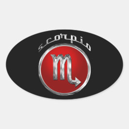 Schorpioen - De Schorpioen Ovale Sticker
