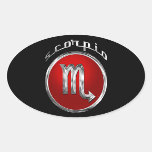 Schorpioen - De Schorpioen Ovale Sticker