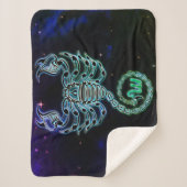 schorpioen de schorpioen zodiac blanket sherpa deken (Voorkant)