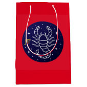 Schorpioen de Schorpioen Zodiac Sign Design Gift B Medium Cadeauzakje (Voorkant)