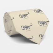 Schorpioen dier cadeau enge dieren stropdas (Opgerold)