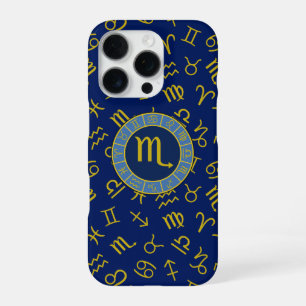 Schorpioen Dierenriem+Astrologie Symbolen Patroon iPhone 16 Pro Hoesje
